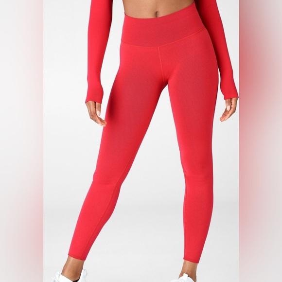 Fabletics Pants - Fabletics NWT red high waisted sculptknit leggings, XS